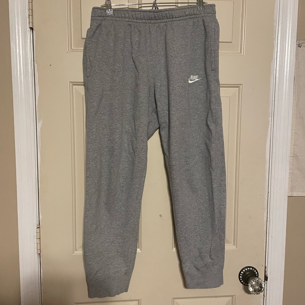 Gray Nike sweatpants
